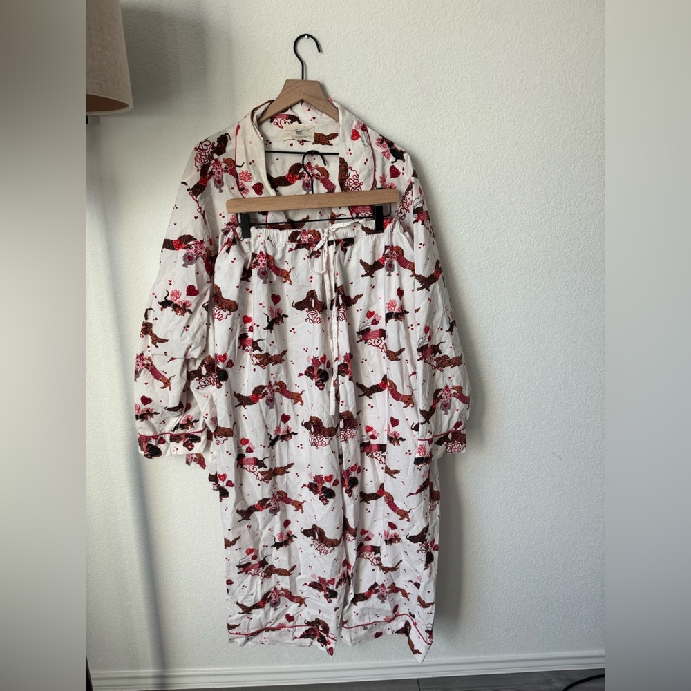 Printfresh Dachshund Date - Long PJ Set - Cloud - 5X - Picture 3 of 14